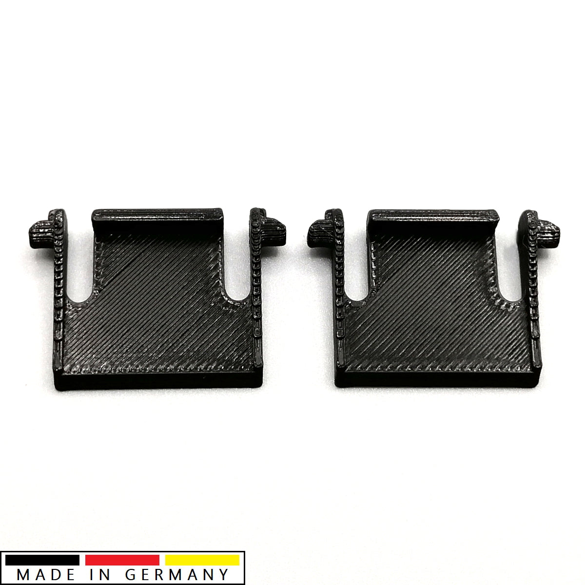 1 Paar Ersatz Tastaturfüße passend für Corsair K66 / K68 in schwarz Tastatur