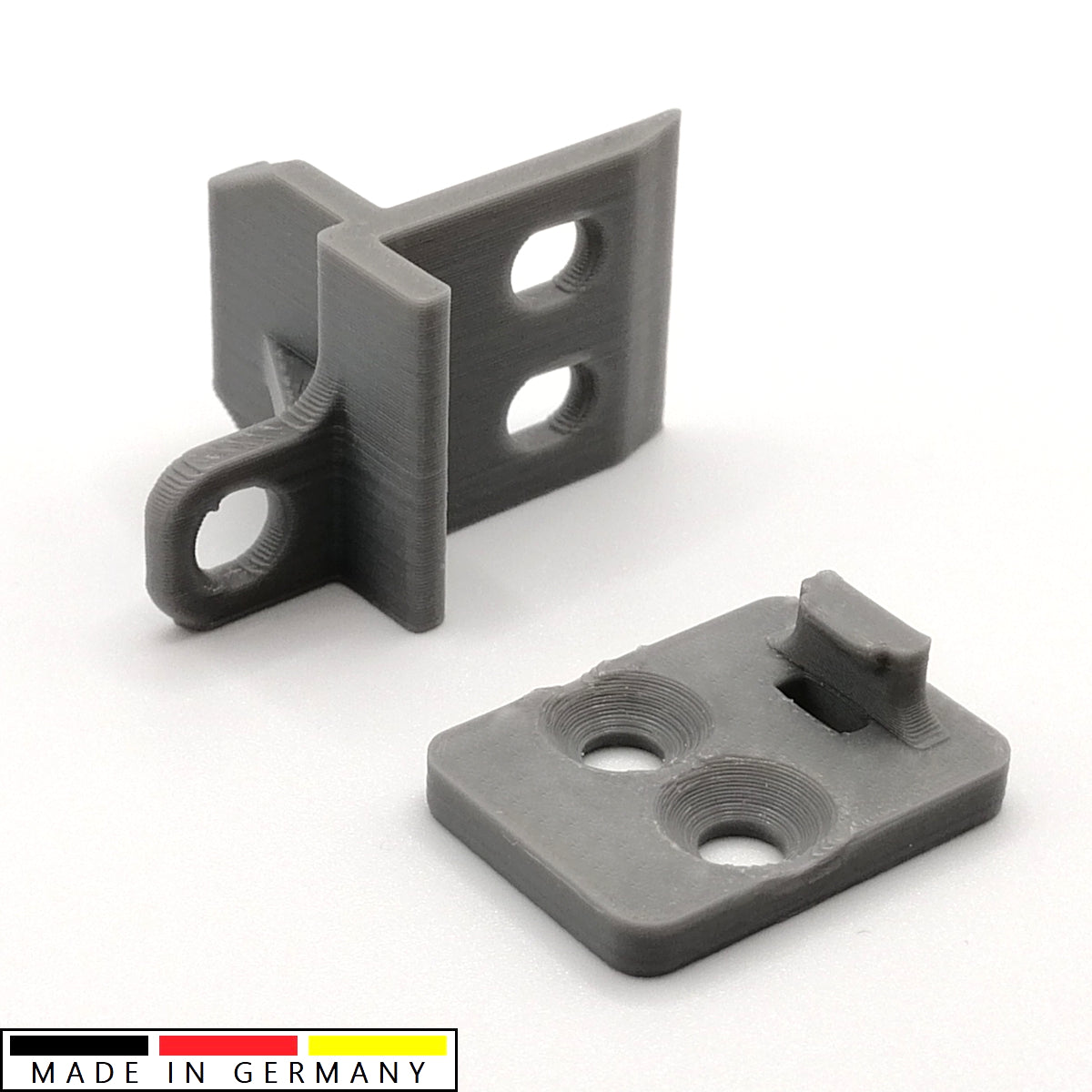 Set Ersatz Zugstangenbefestigung + Mitnehmer passend für IKEA Kvartal Laufleiste