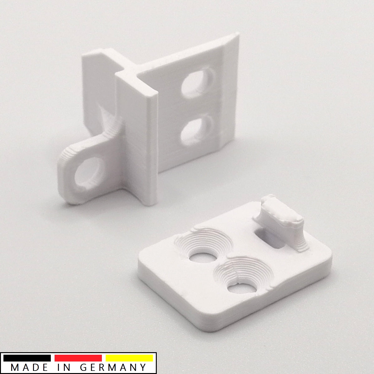 Set Ersatz Zugstangenbefestigung + Mitnehmer passend für IKEA Kvartal Laufleiste