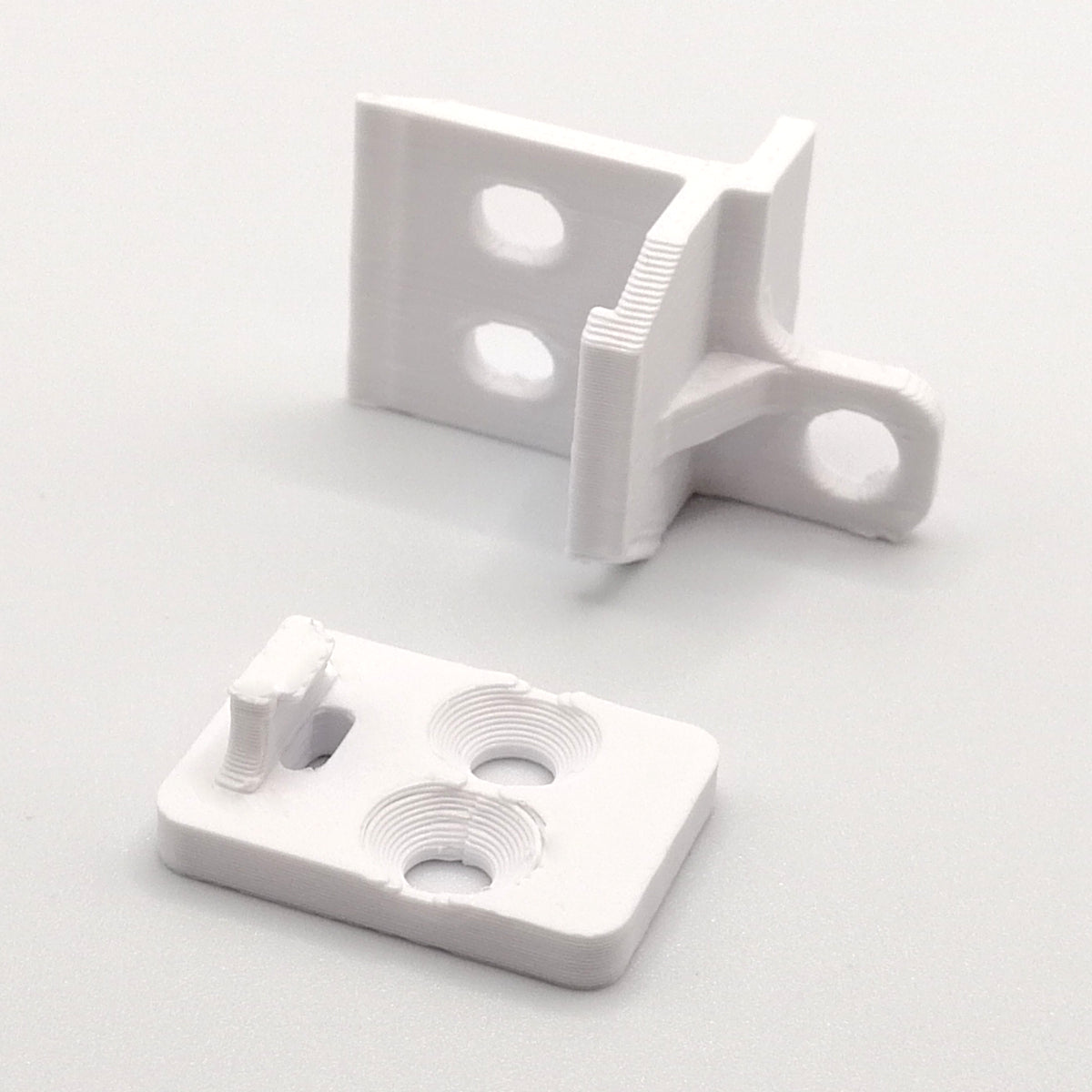 Set Ersatz Zugstangenbefestigung + Mitnehmer passend für IKEA Kvartal Laufleiste