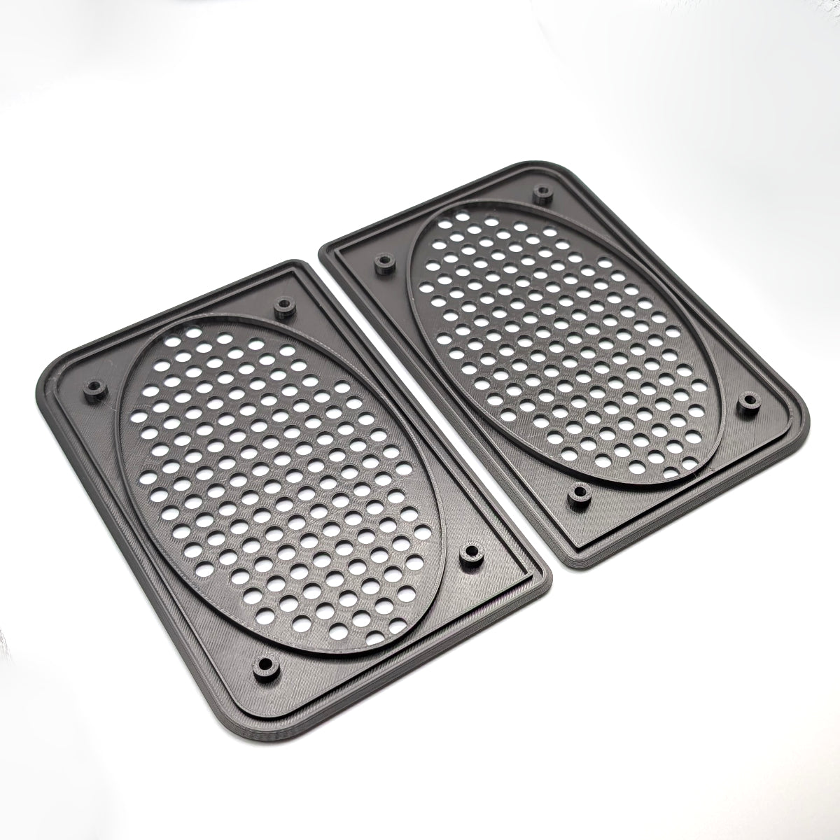 Printbtw 2x Lautsprecherabdeckung passend für Porsche 924 944 968 Blende