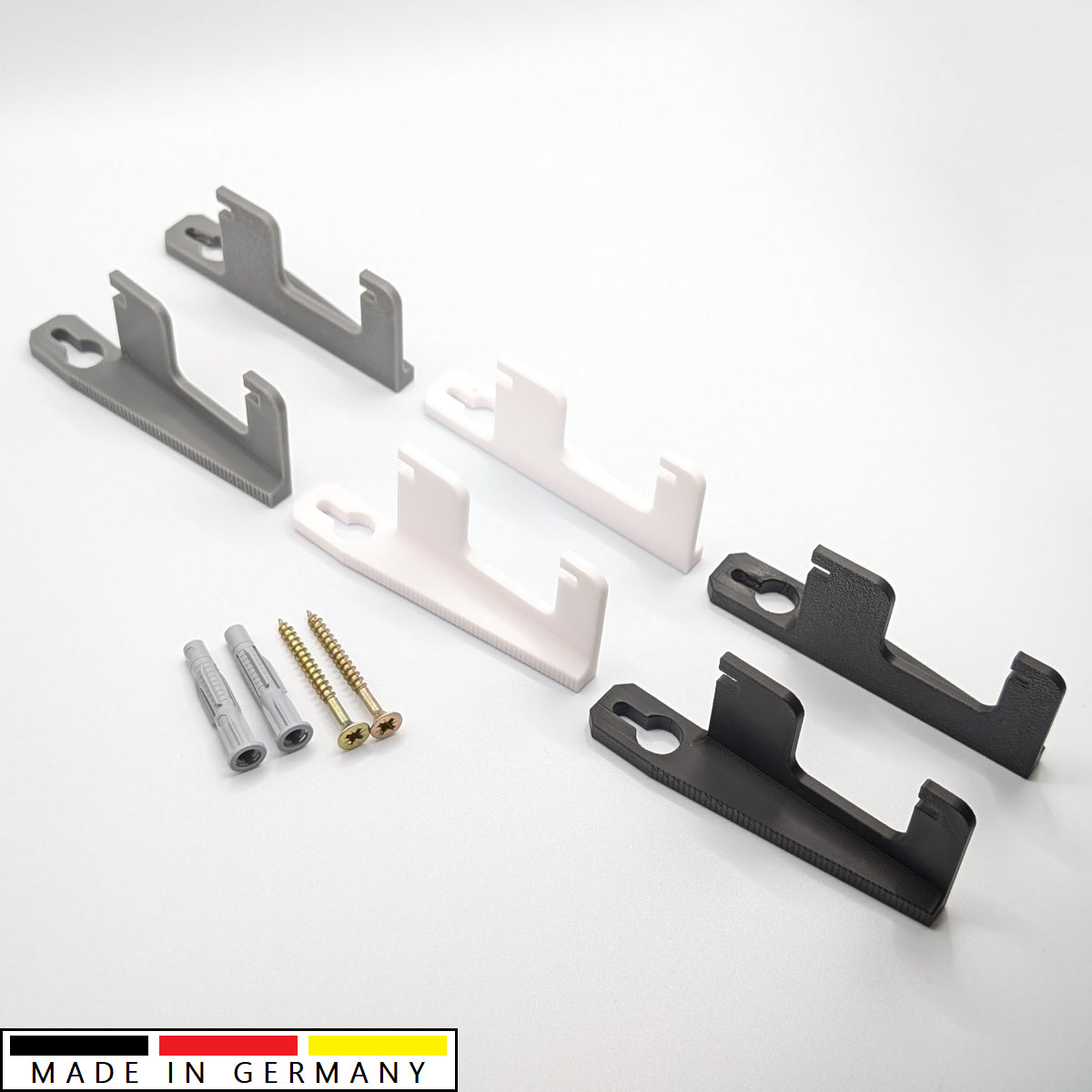 Printbtw Wandhalterung passend für Fritzbox 7590 7530 7510 2x Wandhaken