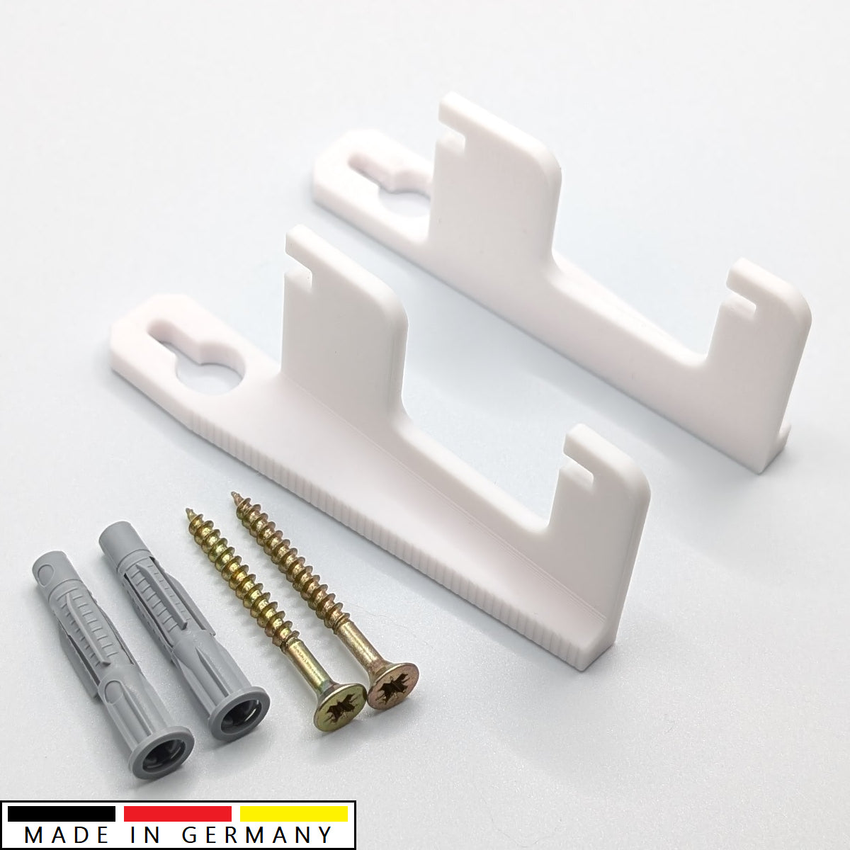 Printbtw Wandhalterung passend für Fritzbox 7590 7530 7510 2x Wandhaken