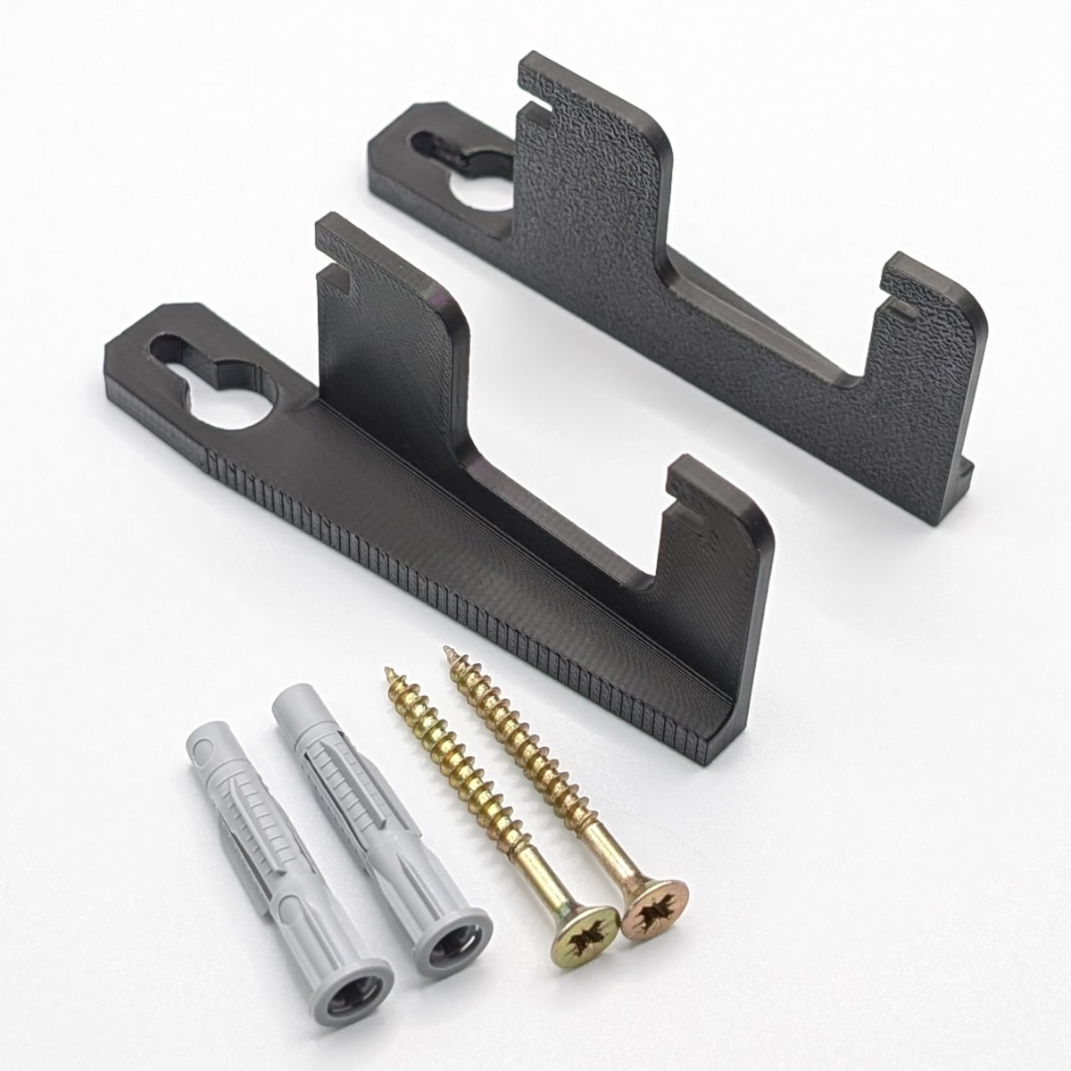 Printbtw Wandhalterung passend für Fritzbox 7590 7530 7510 2x Wandhaken