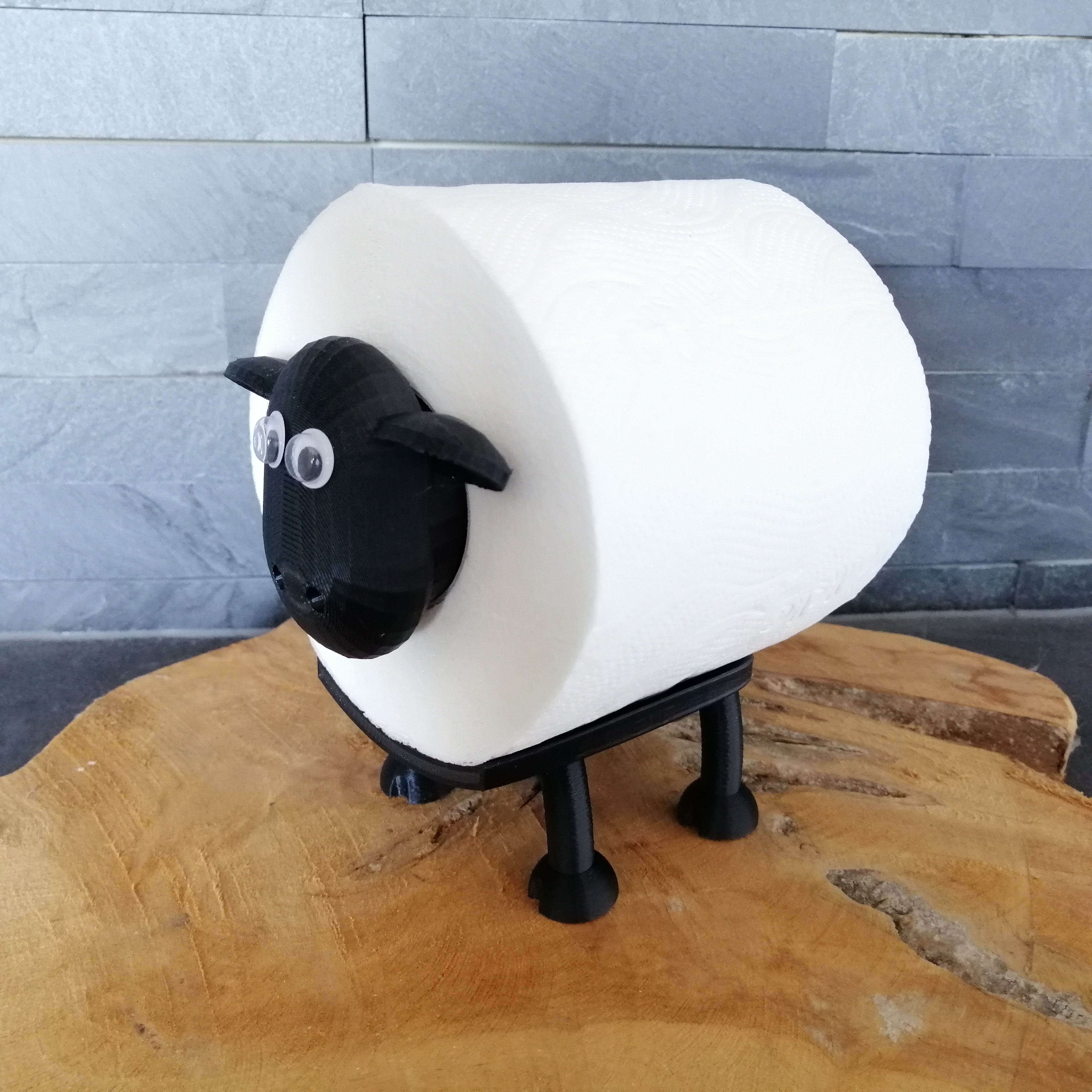 Karl Toilettenpapierhalter Schaf | Toilettenpapier | Gästetoilette WC Badezimmer