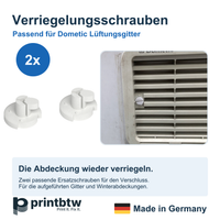 2x Ersatz Verriegelung Schrauben passend für Dometic Kühlschrank/Lüftungsgitter – Produktbild 1 – 48407818830148 – Revision 2026-10-09