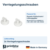 2x Ersatz Verriegelung Schrauben passend für Dometic Kühlschrank/Lüftungsgitter – Produktbild 2 – 48407818830148 – Revision 2026-10-09