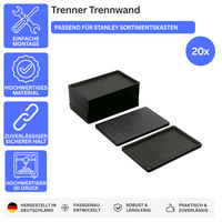 Trenner Trennwand passend für Stanley Kleinteilemagazin 1-93-980 1-93-981 – Produktbild 1 – 48409487475012 – Revision 2026-10-09