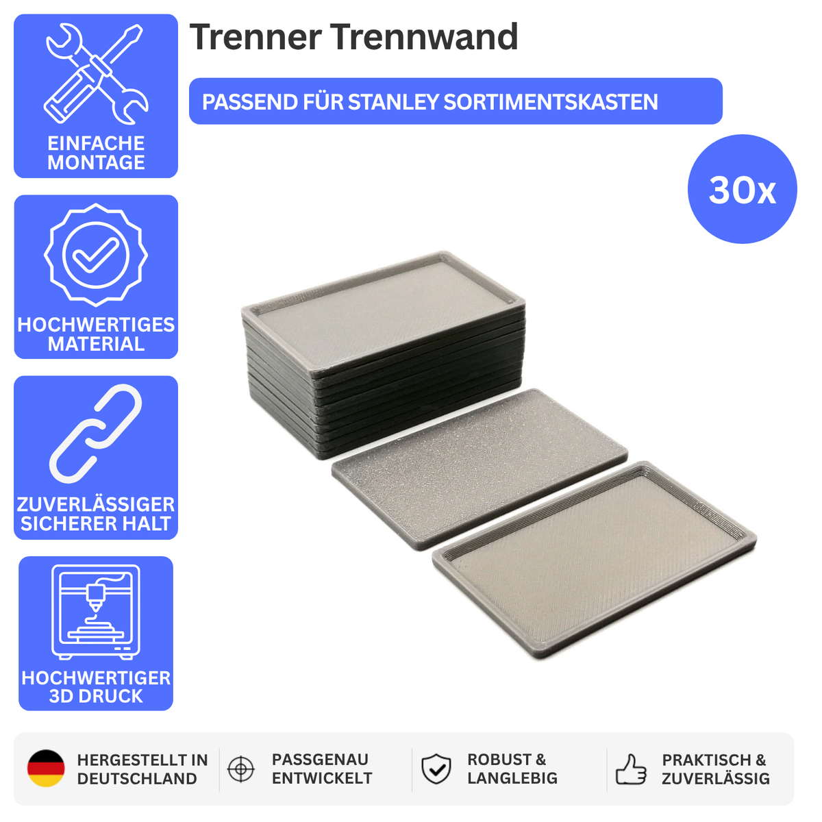 Trenner Trennwand passend für Stanley Kleinteilemagazin 1-93-980 1-93-981 – Produktbild 1 – 48409487540548 – Revision 2026-10-09