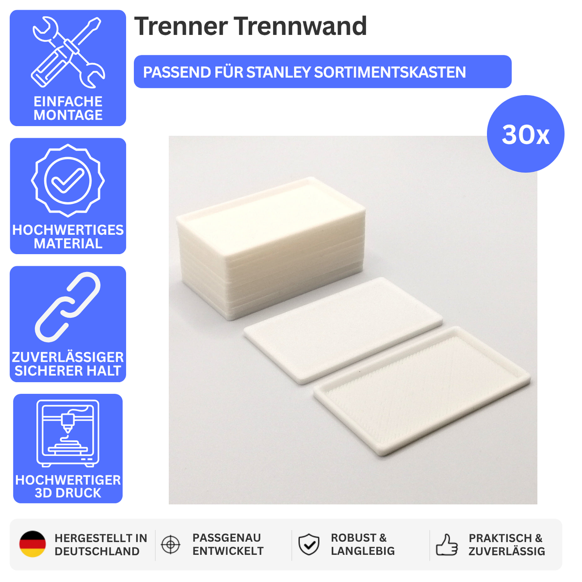 Trenner Trennwand passend für Stanley Kleinteilemagazin 1-93-980 1-93-981 – Produktbild 1 – 48409487638852 – Revision 2026-10-09