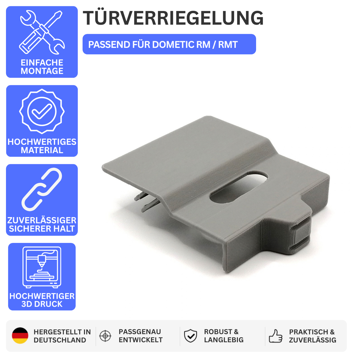 Ersatz Schieber für Türverriegelung passend für Dometic Kühlschrank RMXXXX – Produktbild 1 – 49043896926532 – Revision 2026-10-09