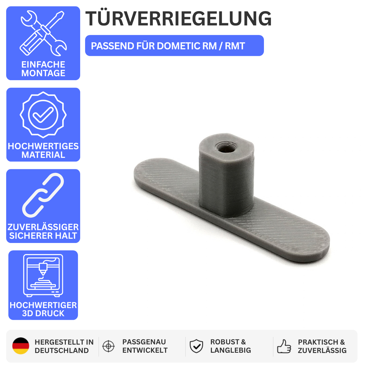 Ersatz Schieber für Türverriegelung passend für Dometic Kühlschrank RMXXXX – Produktbild 1 – 49043896959300 – Revision 2026-10-09