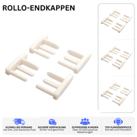ROLLO-ENDKAPPEN – PASSEND FÜR HYMER 564 – Weiss / 2 Paar – Ansicht 2