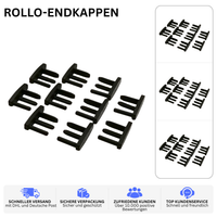 ROLLO-ENDKAPPEN – PASSEND FÜR HYMER 564 – Schwarz / 5 Paar – Ansicht 2