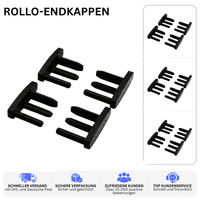 ROLLO-ENDKAPPEN – PASSEND FÜR HYMER 564 – Schwarz / 2 Paar – Ansicht 2