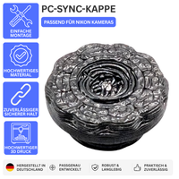 PC-SYNC-KAPPE – PASSEND FÜR NIKON KAMERAS – Ansicht 1