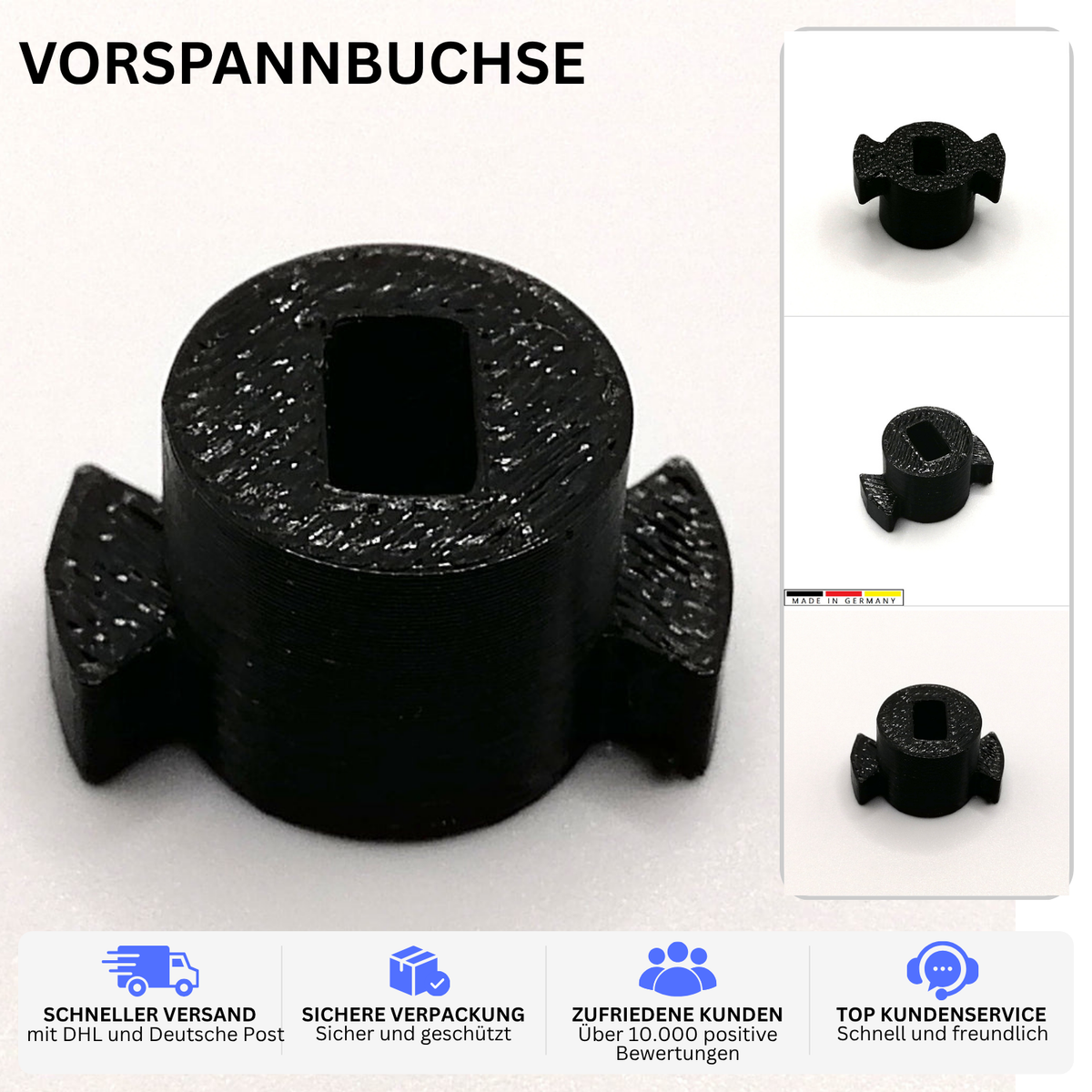 1x Printbtw Ersatz Vorspannbuchse passend für Dometic Seitz Rastrollo Schwarz – Produktbild 2 – 53809839407428 – Revision 2026-10-09