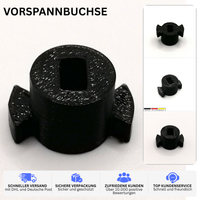 1x Printbtw Ersatz Vorspannbuchse passend für Dometic Seitz Rastrollo Schwarz – Produktbild 2 – 53809839407428 – Revision 2026-10-09