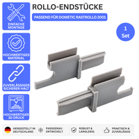 ROLLO-ENDSTÜCKE – PASSEND FÜR DOMETIC RASTROLLO 2001 – Grau – Ansicht 1