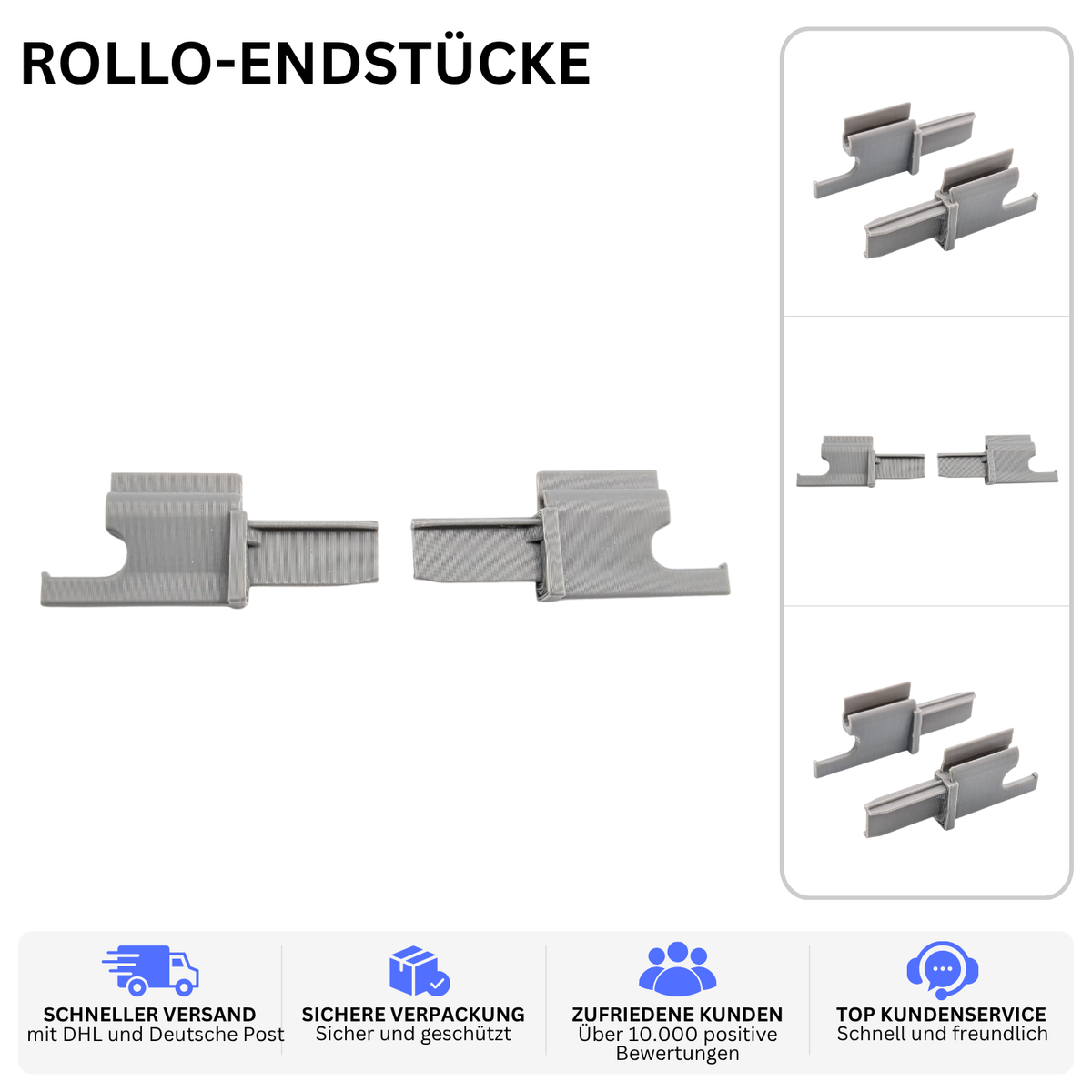 ROLLO-ENDSTÜCKE – PASSEND FÜR DOMETIC RASTROLLO 2001 – Grau – Ansicht 2