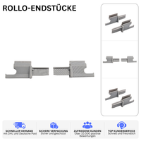 ROLLO-ENDSTÜCKE – PASSEND FÜR DOMETIC RASTROLLO 2001 – Grau – Ansicht 2