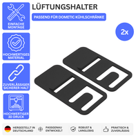 LÜFTUNGSHALTER – PASSEND FÜR DOMETIC KÜHLSCHRÄNKE – Links – Ansicht 1