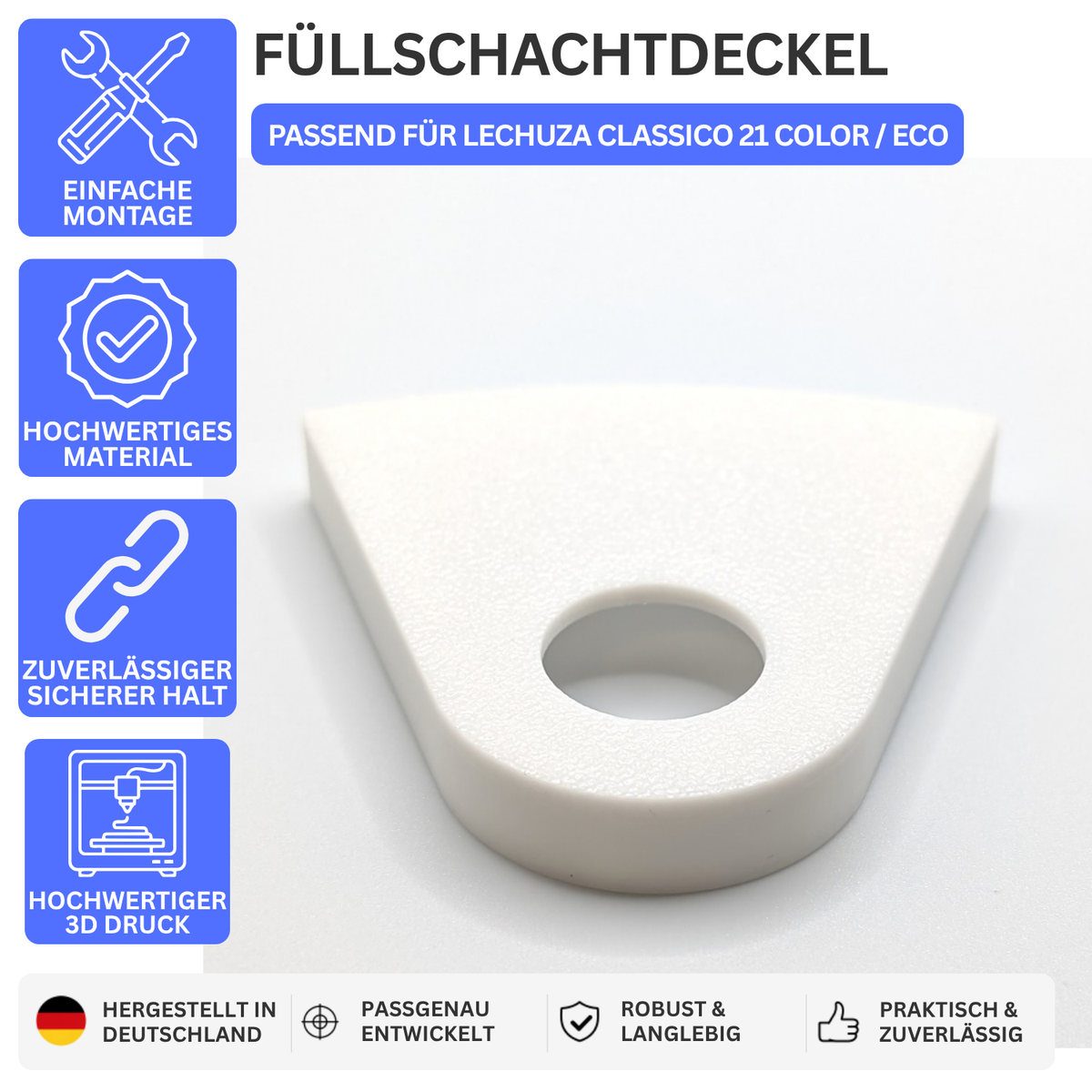 Printbtw Füllschachtdeckel passend für Lechuza Classico 21 Color & Color Eco – Produktbild 1 – 55503470428484 – Revision 2026-10-09