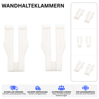 WANDHALTEKLAMMERN – PASSEND FÜR SIEMENS GIGASET DA – Weiß / 2 – Bild 2