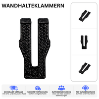 WANDHALTEKLAMMERN – PASSEND FÜR SIEMENS GIGASET DA – Schwarz / 1 – Bild 2