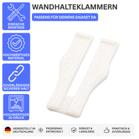 WANDHALTEKLAMMERN – PASSEND FÜR SIEMENS GIGASET DA – Weiß / 1 – Bild 1