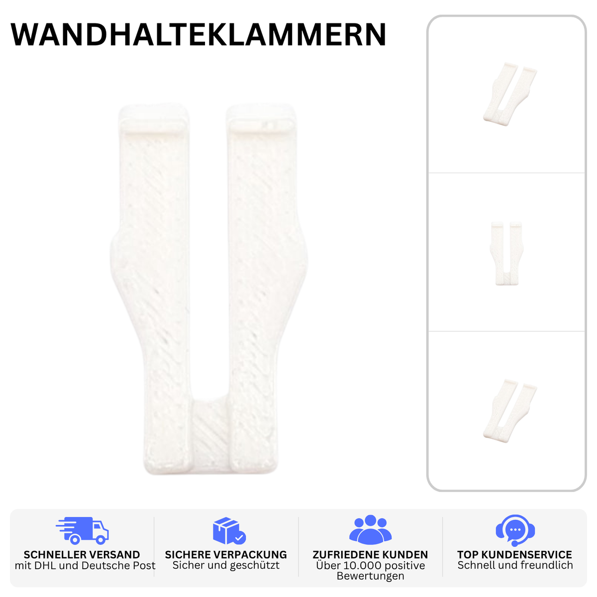 WANDHALTEKLAMMERN – PASSEND FÜR SIEMENS GIGASET DA – Weiß / 1 – Bild 2