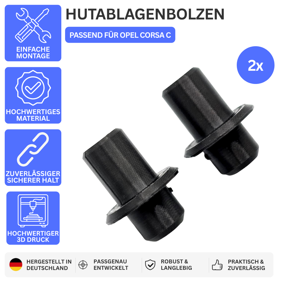 HUTABLAGENBOLZEN – PASSEND FÜR OPEL CORSA C – Default Title – Bild 1