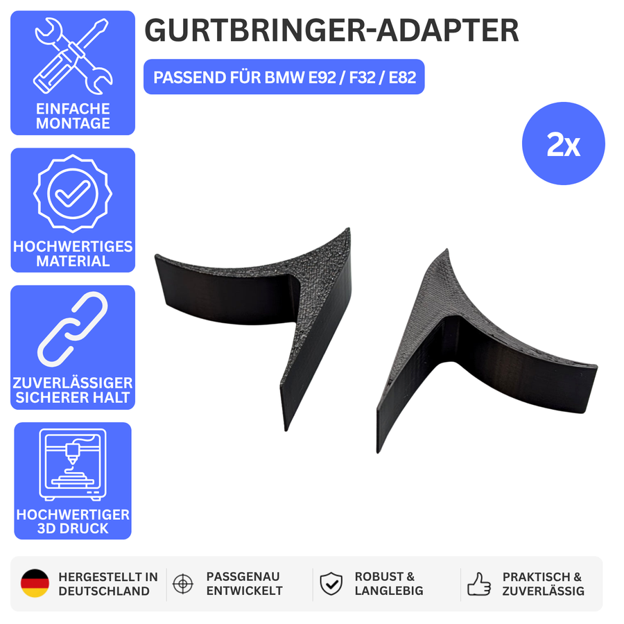 GURTBRINGER-ADAPTER – PASSEND FÜR BMW E92 / F32 / E82 – Default Title – Bild 1