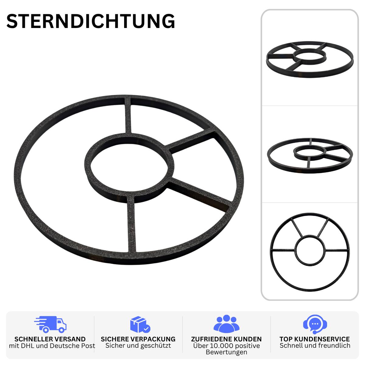 Printbtw Sterndichtung passend für Bestway Flowclear 2006l/h Sandfilter – Produktbild 2 – 55794563907908 – Revision 2026-10-09