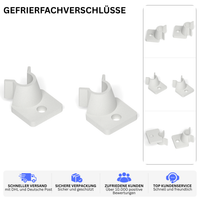 Printbtw 2x Ersatz Verschluss passend für Amica Kühlschrank Gefrierfachtür – Produktbild 2 – 56191216419140 – Revision 2026-10-09