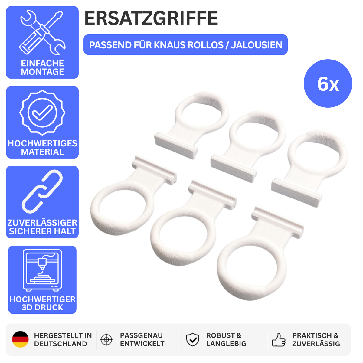 ERSATZGRIFFE – PASSEND FÜR KNAUS ROLLOS / JALOUSIEN – 6 – Bild 1 – 56211663847748