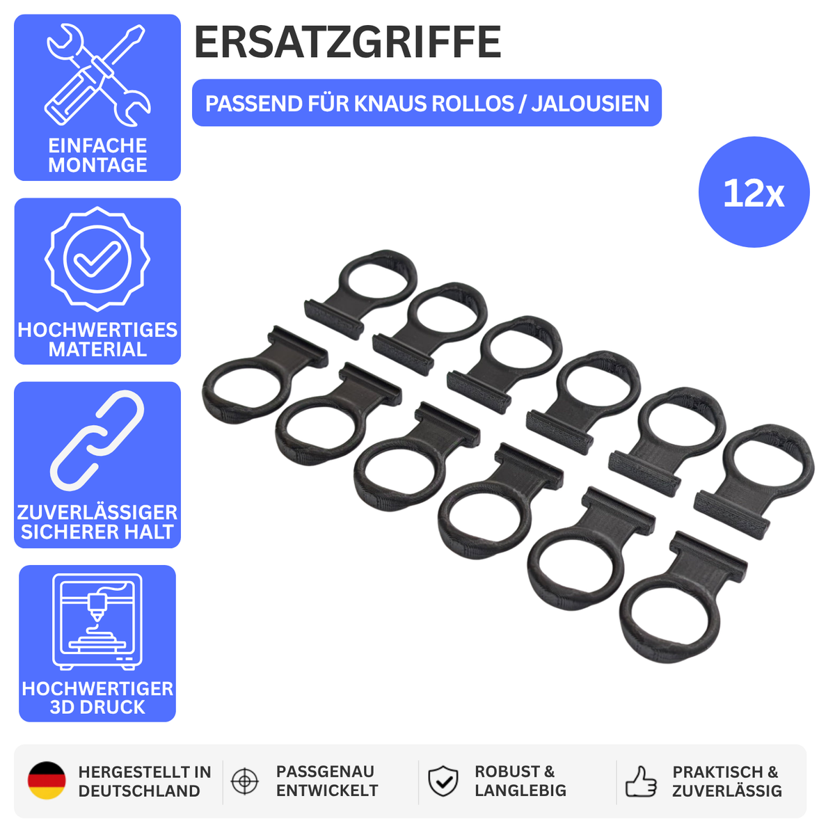 ERSATZGRIFFE – PASSEND FÜR KNAUS ROLLOS / JALOUSIEN – 12 – Bild 1 – 56211664142660