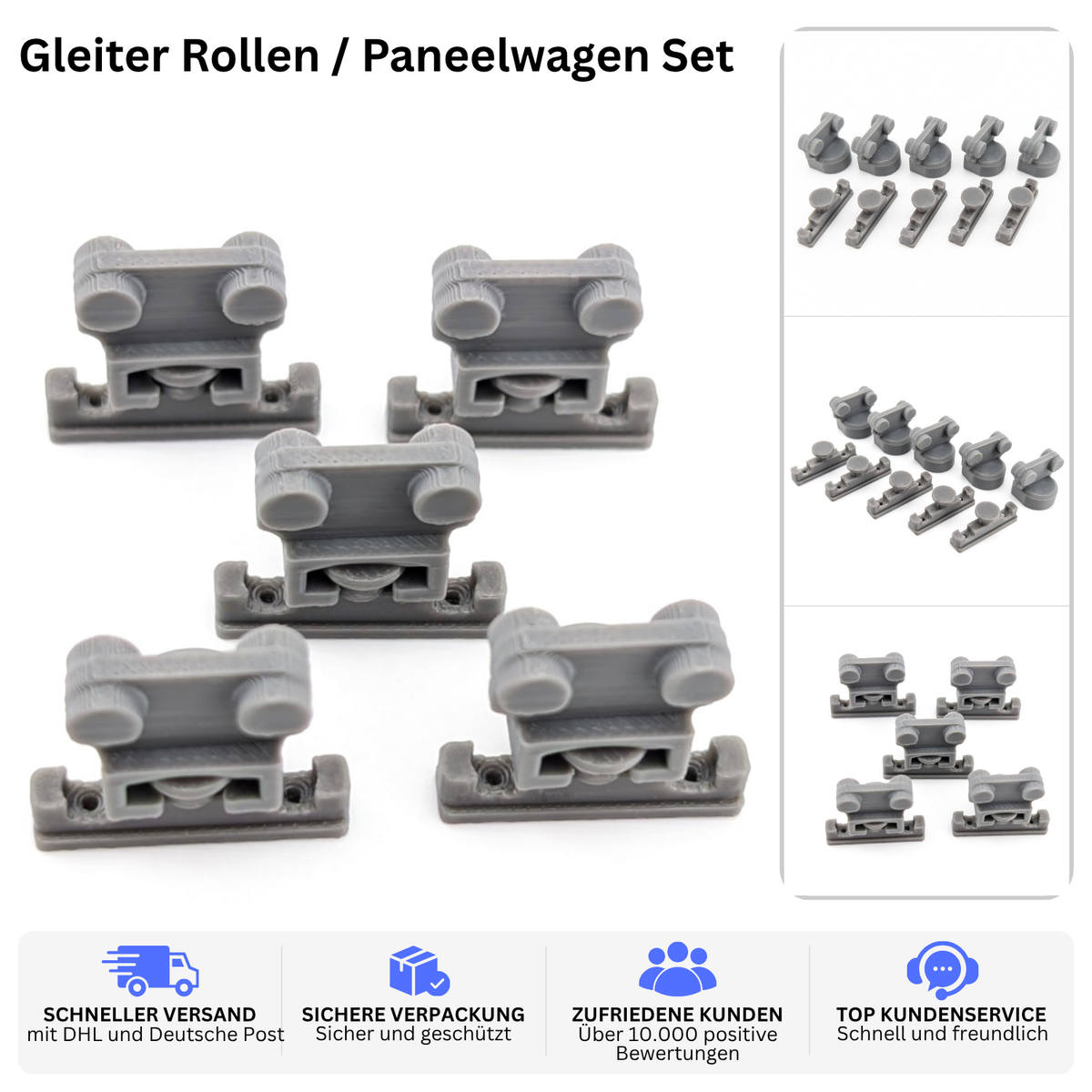 Printbtw 5er Set Gleiter Rollen / Paneelwagen passend für IKEA Kvartal Gardinen – Produktbild 2 – 56227388522820 – Revision 2026-10-09