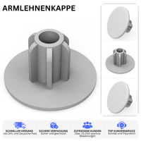 ARMLEHNENKAPPE – PASSEND FÜR VW T4 · 701881979 – Grau – Bild 2 – 56345486819652