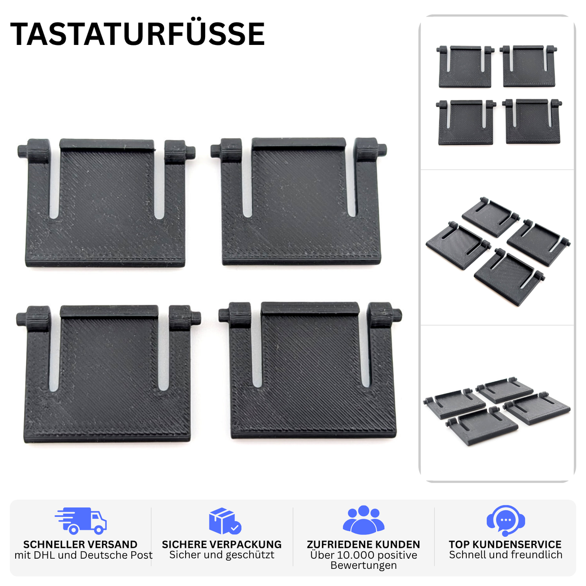 Tastaturfüße passend für Logitech Deluxe 250 – Robust, 2 Set | Printbtw – Produktbild 2 – Revision 20260911 – 56411275657540