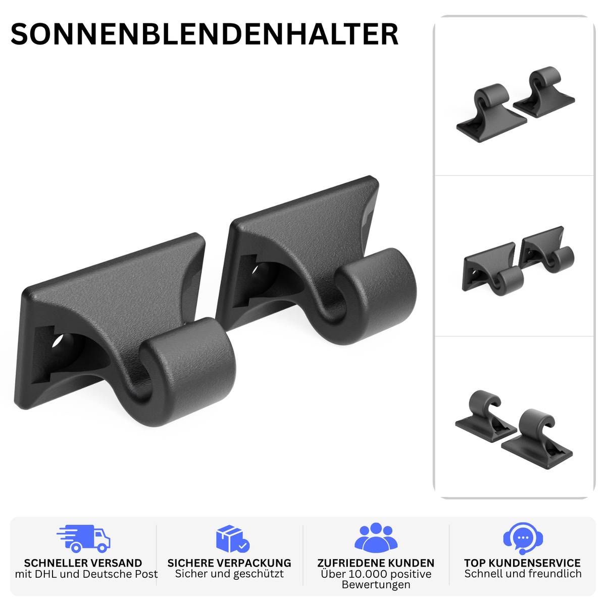 Sonnenblendenhalter passend für Porsche 924 – passgenaue, langlebige Befestigung | Printbtw – Produktbild 2 – Revision 20260911 – 56543743639876