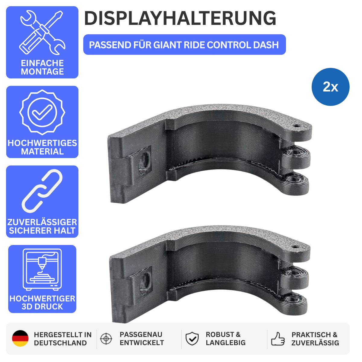 Printbtw 2x Ersatzhalterung passend für Giant Ride Control Dash Display E-Bike – Produktbild 1 – 57357838778692 – Revision 2026-10-09