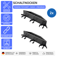 Printbtw 2x Schaltnocken Endschalter Reiter passend für Somfy Bosch 8782329149 – Produktbild 1 – 57357924172100 – Revision 2026-10-09