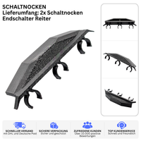Printbtw 2x Schaltnocken Endschalter Reiter passend für Somfy Bosch 8782329149 – Produktbild 2 – 57357924172100 – Revision 2026-10-09