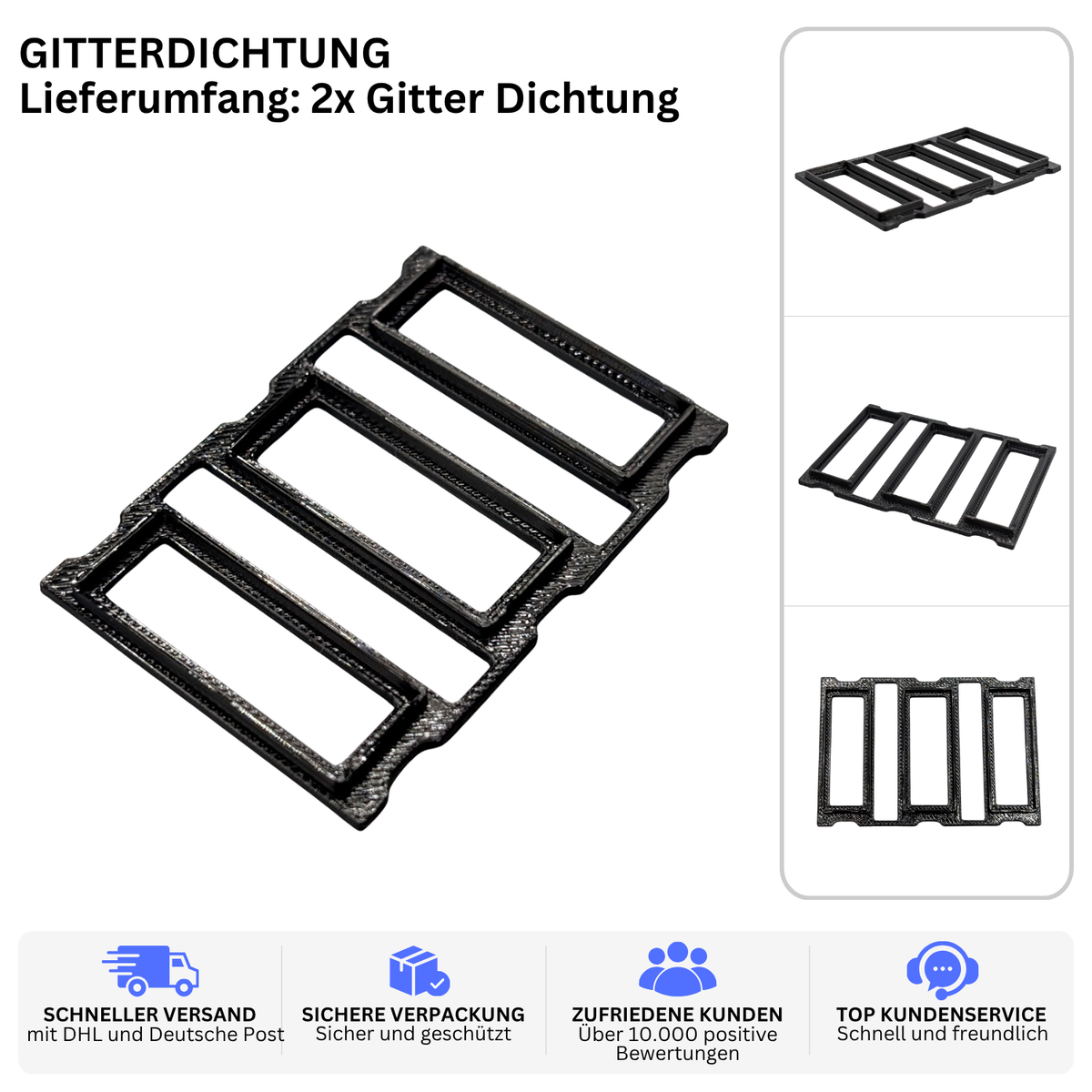 Printbtw 2x Gitter Dichtung passend für Bestway Airjet Lay-Z-Spa Whirlpool Pumpe – Produktbild 2 – 57357932331332 – Revision 2026-10-09