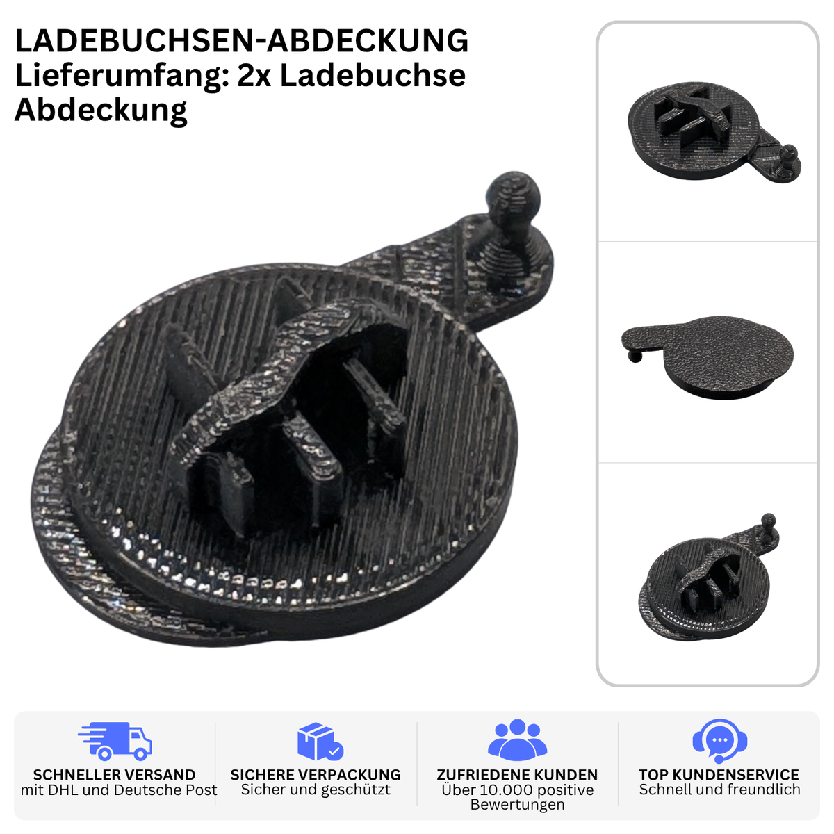 Printbtw 2x Ladebuchse Abdeckung Plug passend für Bosch Performance – Produktbild 2 – 57357943963972 – Revision 2026-10-09