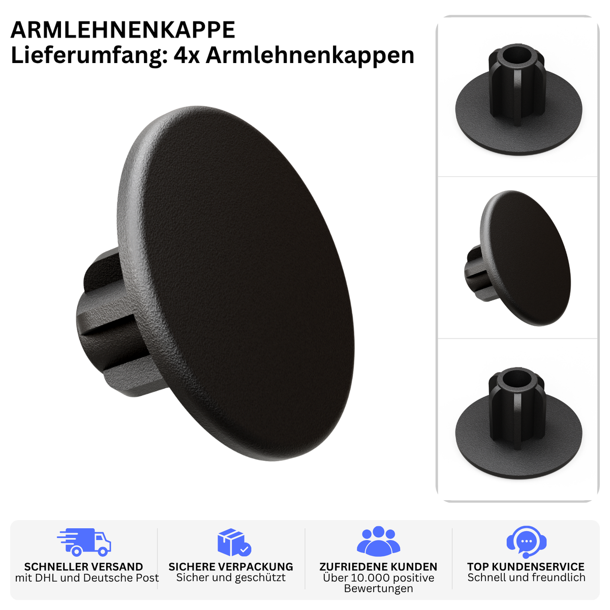 Printbtw 4x Abdeckkappe passend für VW T4 Armlehnen 701881979 – Produktbild 2 – 57357957595460 – Revision 2026-10-09