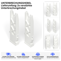 Printbtw 2x Unterbrechungshebel passend für Geberit Rumba Tango 240933001 verstärkt – Produktbild 2 – 57357960872260 – Revision 2026-10-09