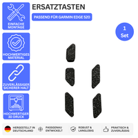 ERSATZTASTEN – PASSEND FÜR GARMIN EDGE 520 – 5 Schwarz Knöpfe – Ansicht 1