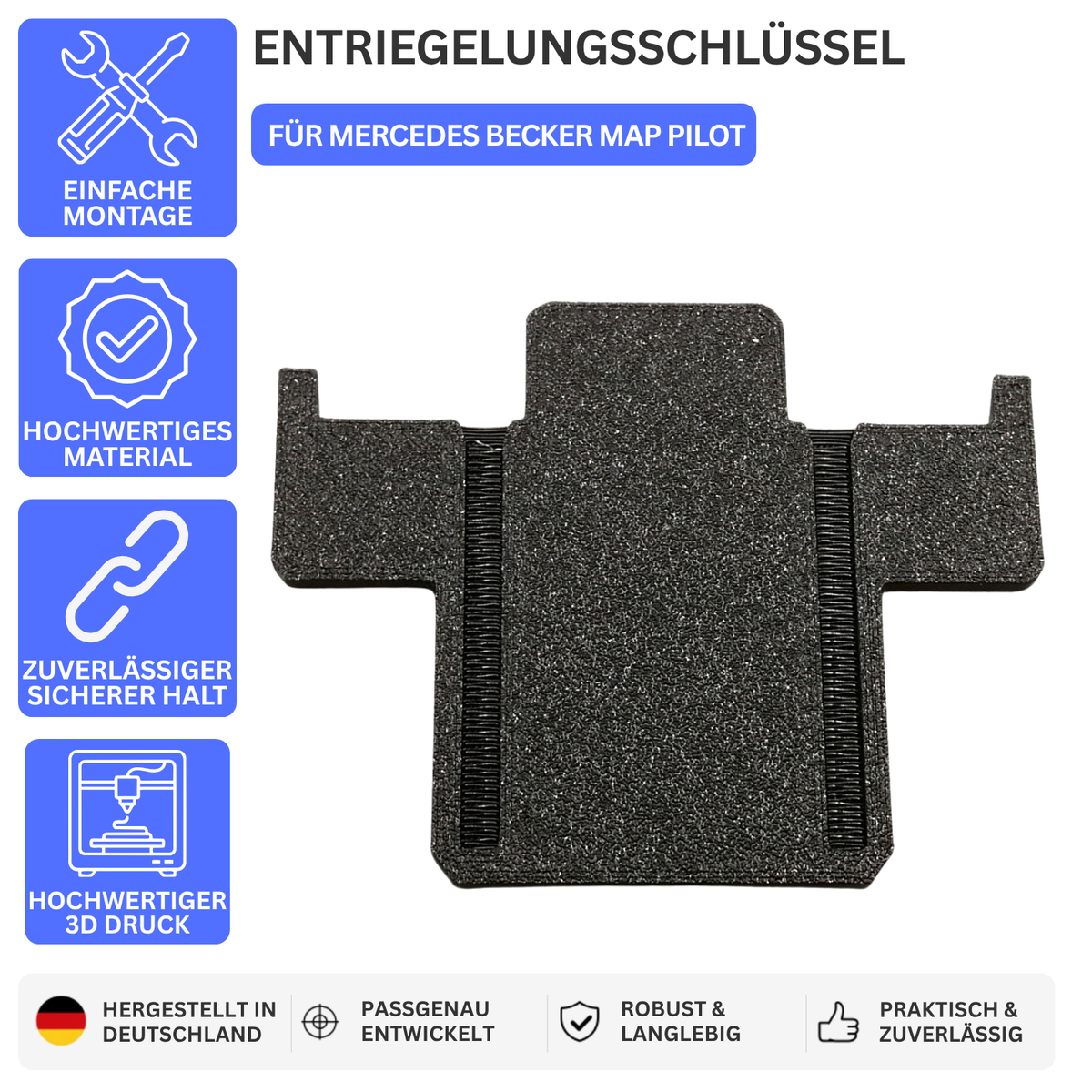 ENTRIEGELUNGSSCHLÜSSEL – FÜR MERCEDES BECKER MAP PILOT – Ansicht 1